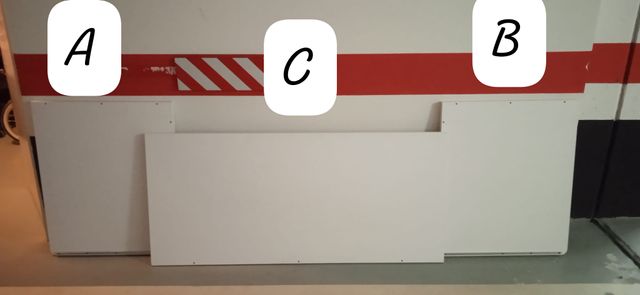 Cuna convertible en escritorio