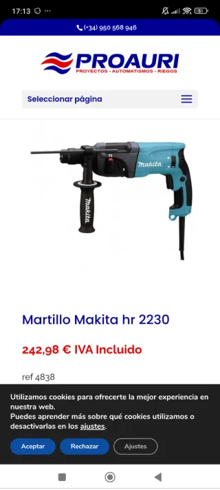 Taladro percutor makita