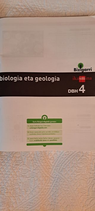 Libro de Biología eta Geología en Eusker