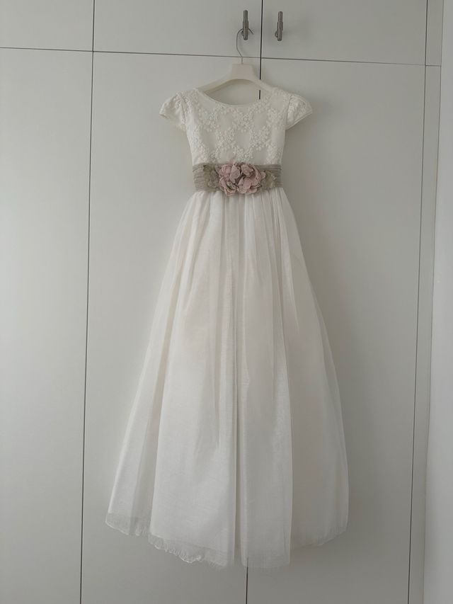 Vestido comunión Coconut crudo 9 años