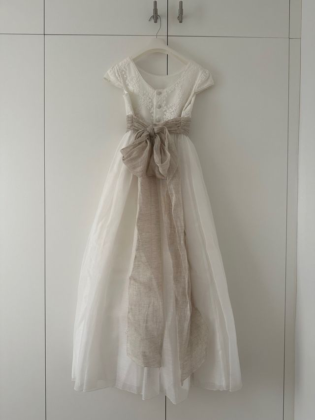 Vestido comunión Coconut crudo 9 años