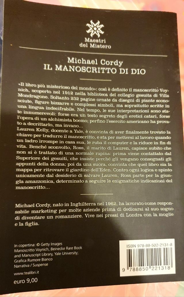 Il manoscritto di Dio di M. Cordy