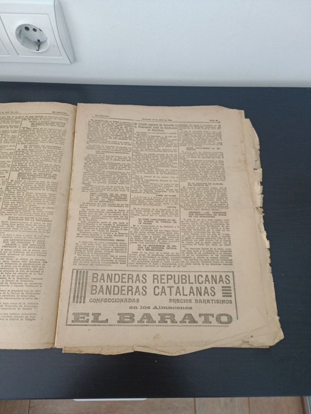 Vecchio giornale del 1931