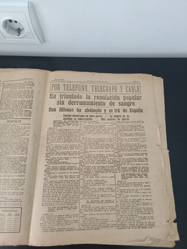 Vecchio giornale del 1931
