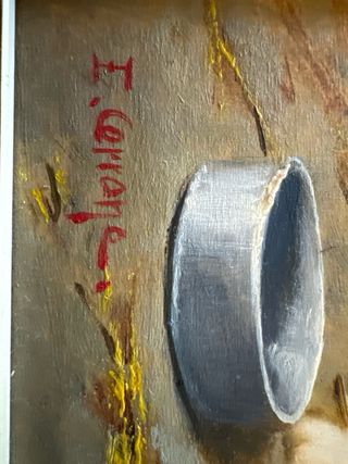 Quadro olio su legno