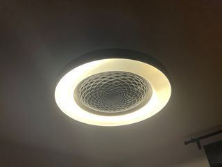 Ventilador Techo aspas ocultas con luz Mantra