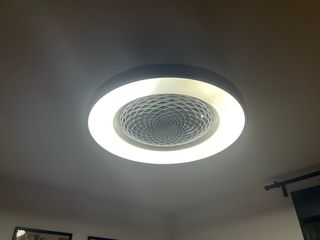 Ventilador Techo aspas ocultas con luz Mantra