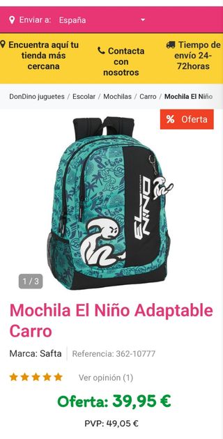 Mochila El Niño