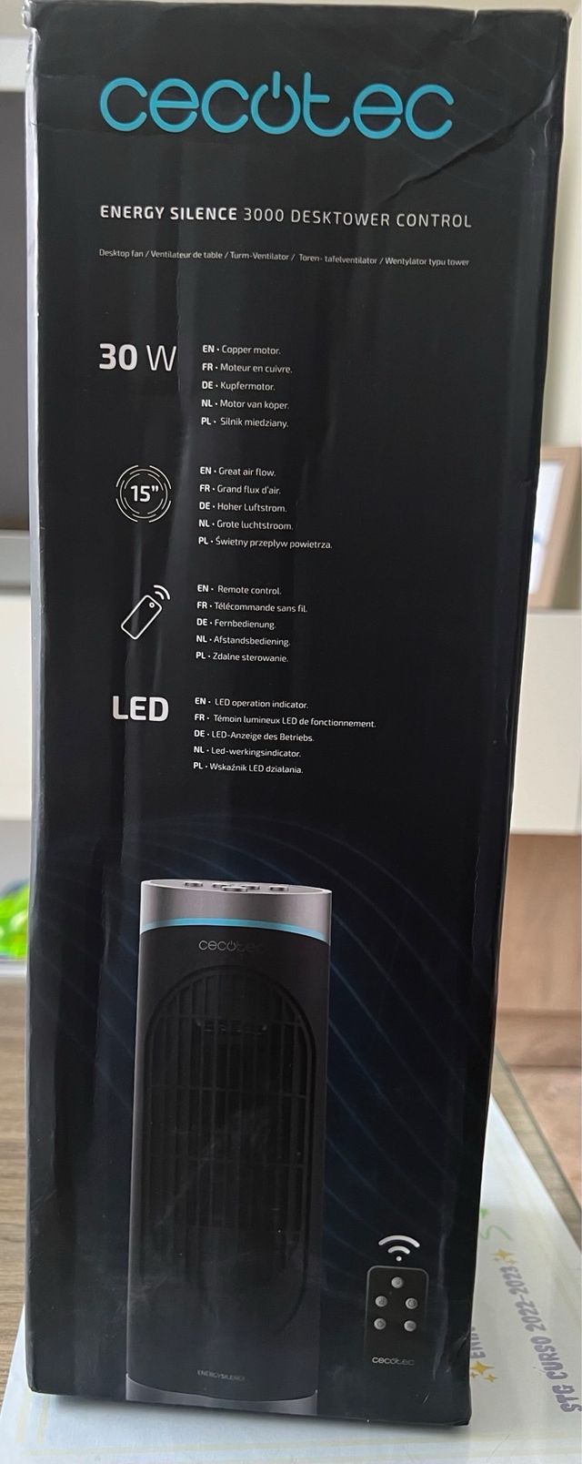 Ventilatore a torre da tavolo CECOTEC