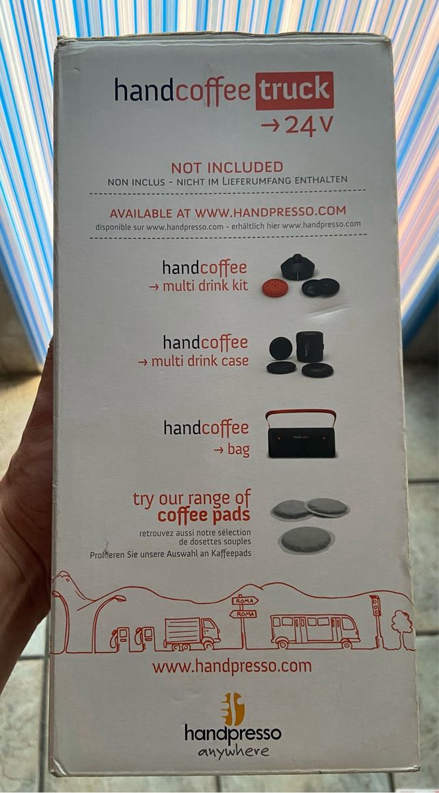 Cafetera 24v camion handcoffee truck