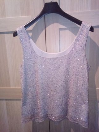 TOP FIESTA MUJER DEL DISEÑADOR JAVIER SIMORRA