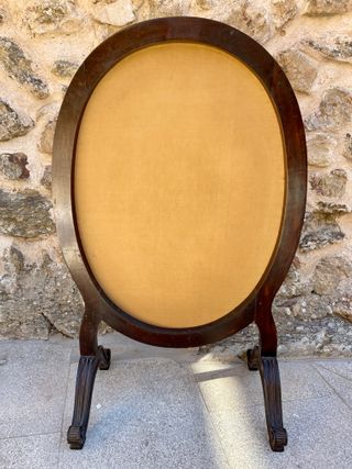 Pantalla de chimenea Napoleón III en caoba