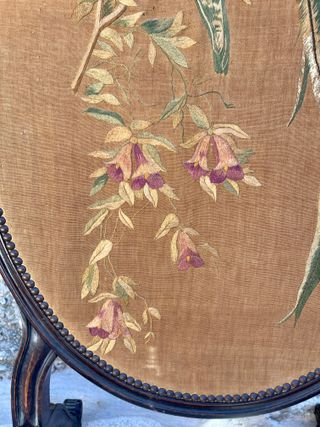 Pantalla de chimenea Napoleón III en caoba