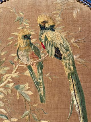 Pantalla de chimenea Napoleón III en caoba