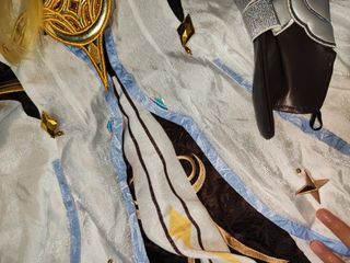 cosplay lumine traveller genshin impact