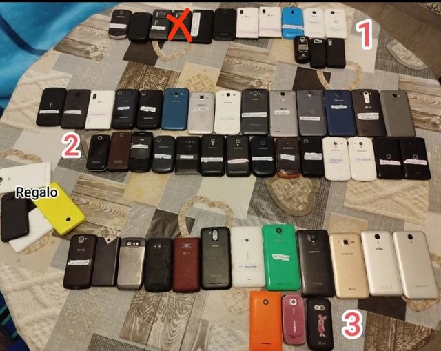 LOTE DE 59 MÓVILES más 2 FUNDAS DE REGALO
