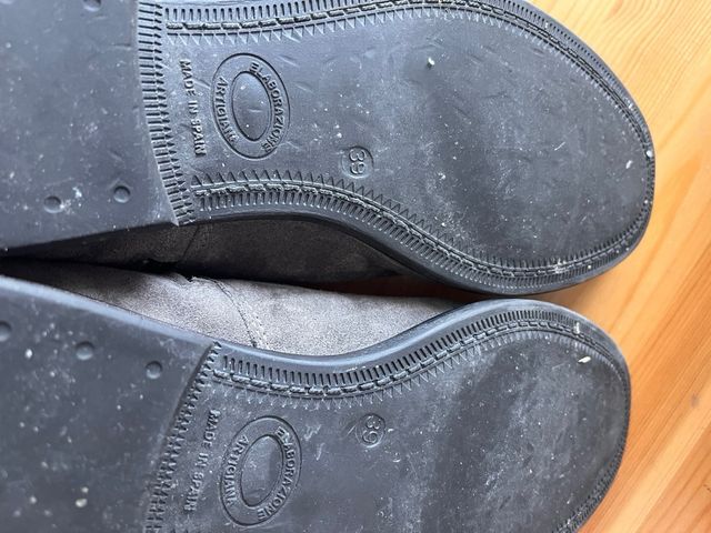 Botines serraje gris