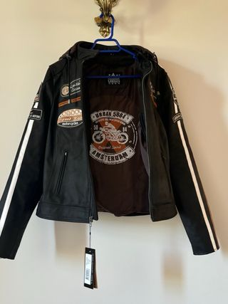 chaqueta moto mujer de cuero Urban talla L