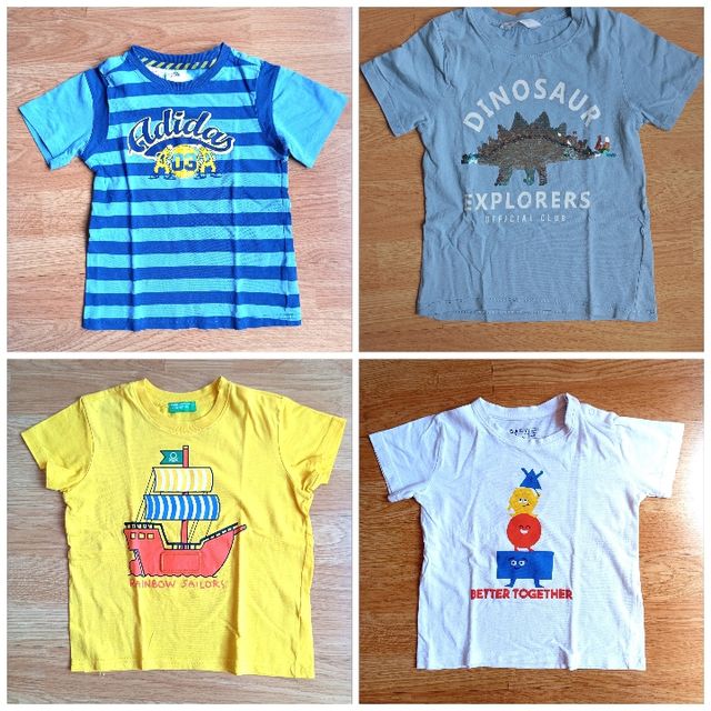 Lote de camisetas de niño.