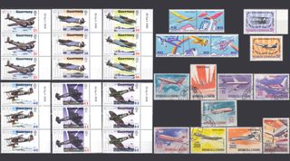 +500 SELLOS TEMA "AVIACIÓN", VARIOS PAISES (2/2)