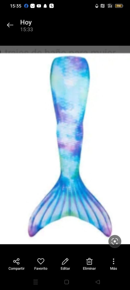 Bikini con cola de sirena 