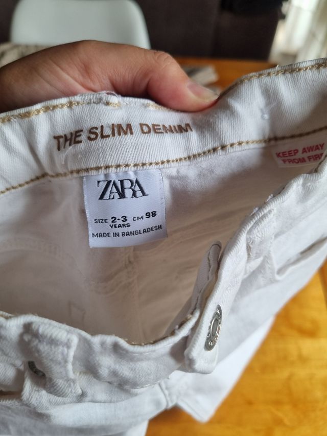 Pantalón blanco talla 98