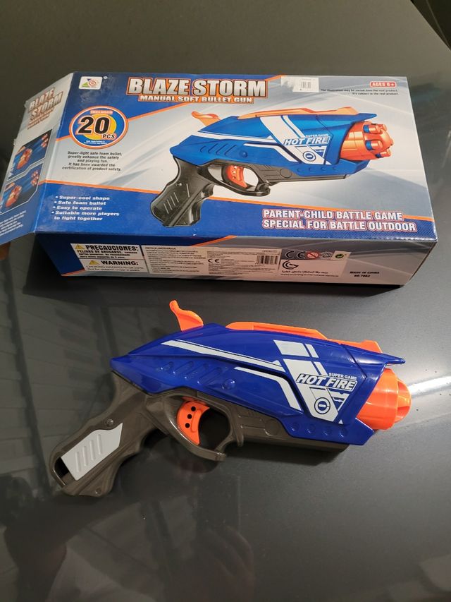 Pistola nerf.