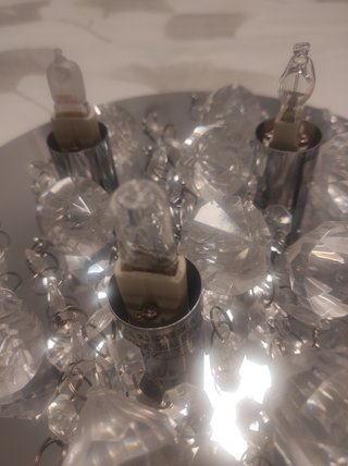 Lampara de techo cristal