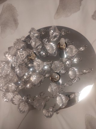 Lampara de techo cristal
