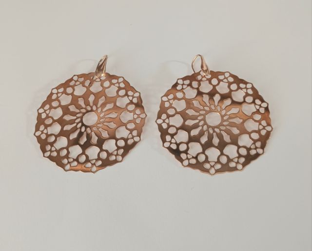 Pendientes grandes de plata