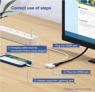 Adaptador Lightning a HDMI Digital AV para iPhone,