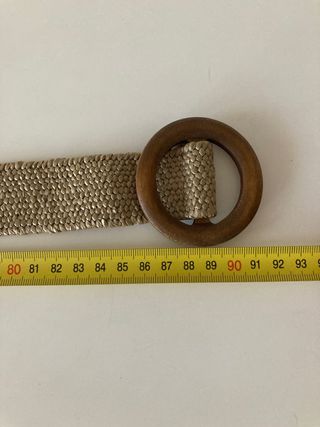 Cinturon elastico mujer 90 cms beige