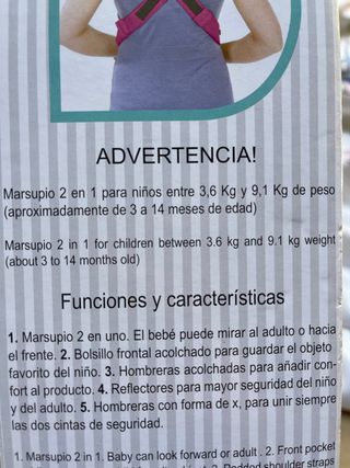 Marsupio 2 en 1