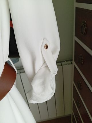 Vestido blanco  Zara t. S