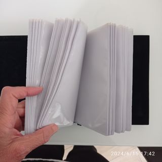 Elegante portafotografie in argento e ve