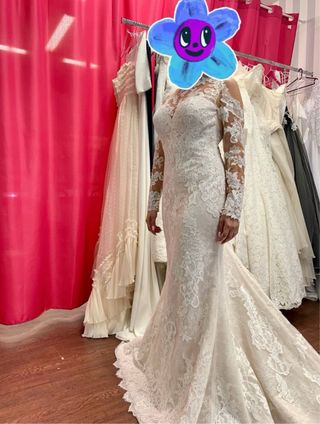 Vestido de novia Pronovias | sirena con encaje