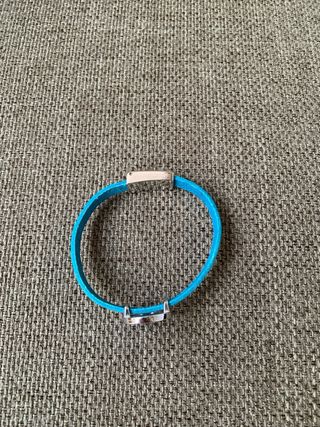 Pulsera azul de cristal de murano