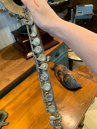 Flauto traverso in ottone anni 40