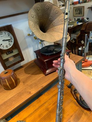 Flauto traverso in ottone anni 40