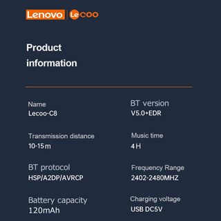 OCCHIALE OCCHIALI LENOVO LECOO C8 LIGHT SMART MUSI