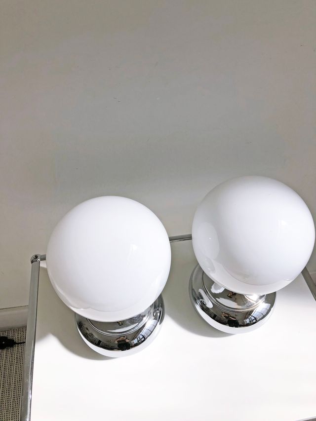 COPPIA DI LAMPADE DA COMODINO, ANNI '70