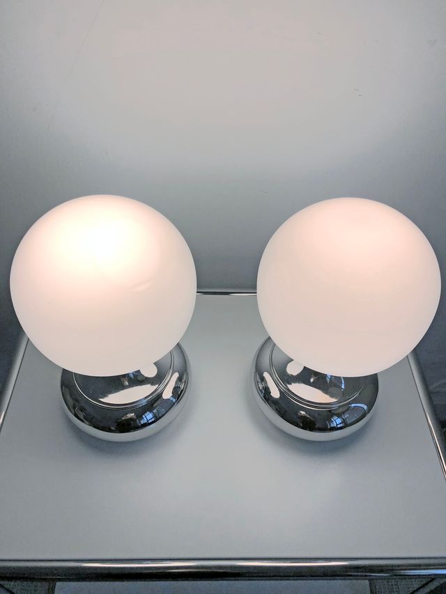 COPPIA DI LAMPADE DA COMODINO, ANNI '70