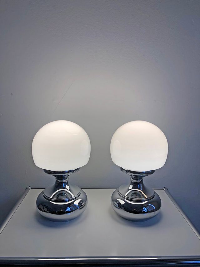 COPPIA DI LAMPADE DA COMODINO, ANNI '70