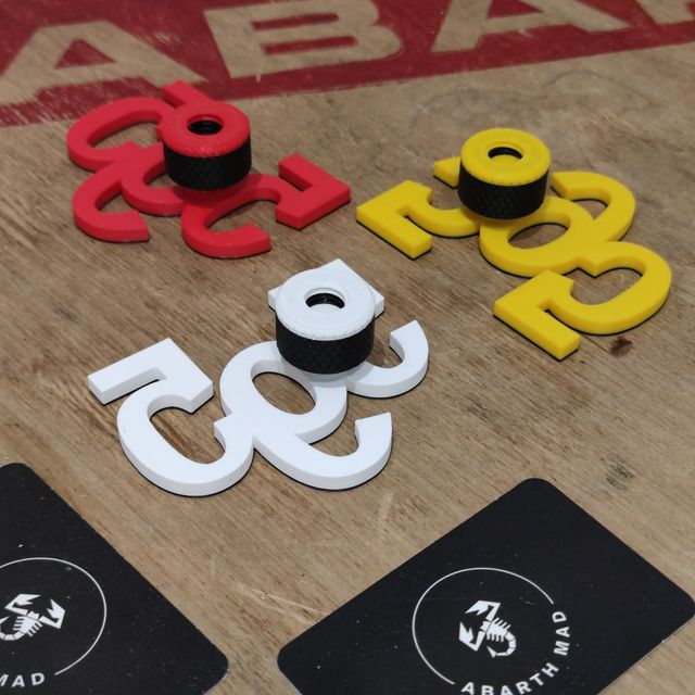 Abarth 595 Emblema 3D Logo Difusor Trasero