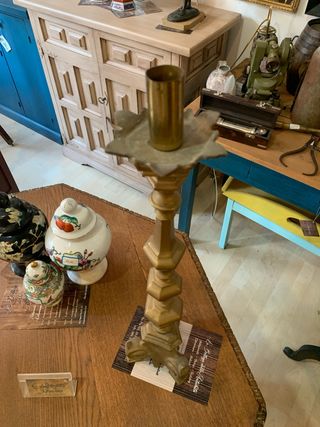 Candeliere in ottone massiccio fine 800