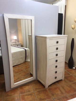 Dormitorio de matrimonio de madera maciza NUEVO