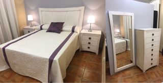 Dormitorio de matrimonio de madera maciza NUEVO