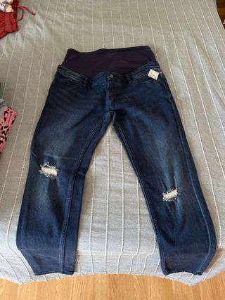 3 Vaqueros premamá (1 con etiqueta)