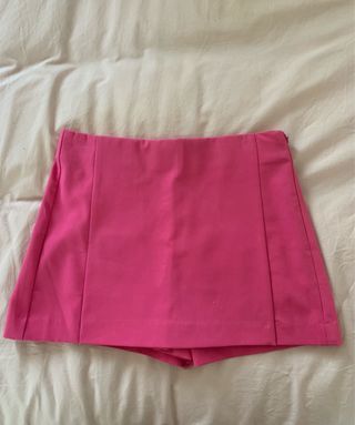 Falda pantalon fuscia Zara