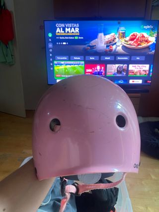 Casco Rosa (Bicicleta, Patin o patines)